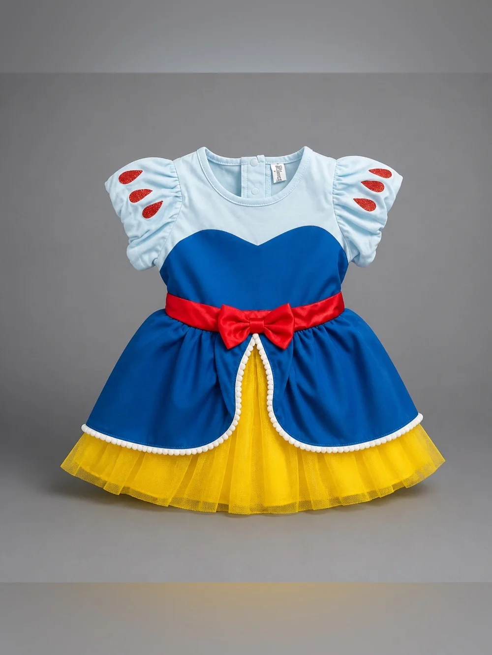 Girls Blue, Yellow & Red Disney SnowWhite Princess One Piece Costume Outfit